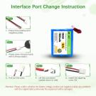 3.7v 7800mAh-28.86Wh 7800mah Rechargeable Li-Ion Battery | Lithium Ion Battery with 2.54/ 2 Pin JST Connector