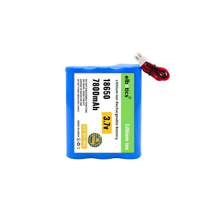 3.7v 7800mAh-28.86Wh 7800mah Rechargeable Li-Ion Battery | Lithium Ion Battery with 2.54/ 2 Pin JST Connector