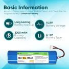 14.8v Replacement Battery, Compatible with Ecovacs Deebot Ozmo 900