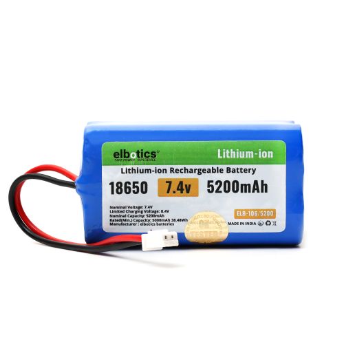 7.4V 5200mAh Li-ion Battery Pack for RC Toys & Electronics (PH2.0)