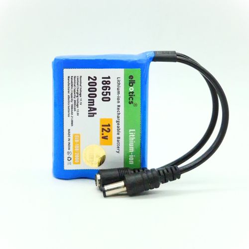 12V 2000mAh 3S Li-ion Battery for IoT, Robots & Speakers