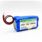 7.4V 6400mAh Li-ion Battery Pack for RC Toys & Electronics
