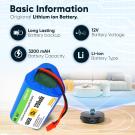 11.1v /12v 3200mAh Battery for Ecovacs ILIFE V1 V3 V5 X3 X5 V5S