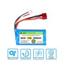 7.4V 2600mAh Li-ion Battery 15C JST Plug with USB Charger (T Plug)