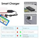 7.4V 2600mAh Li-ion Battery 15C JST Plug with USB Charger (JST SM 2 Pin)