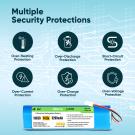 14.4v/14.8v 3200mAh Battery Compatible with 360 S6 S8 S8 Plus Robot Vacuum