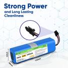 14.4V 5200mAh Replacement Battery for 360 S9, X90, RoboVac L10