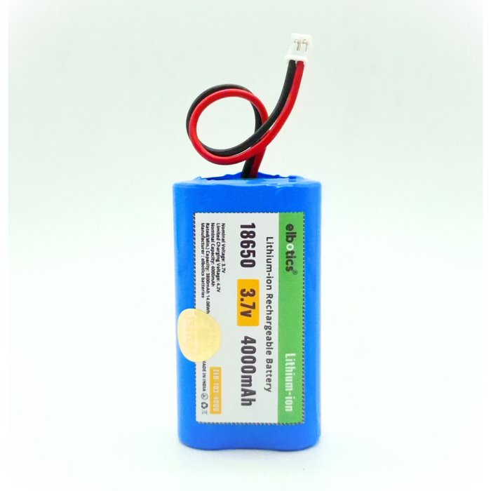 ELBOTICS 3.7V 4000mAh 1S2P Battery with PH2.0 Connector