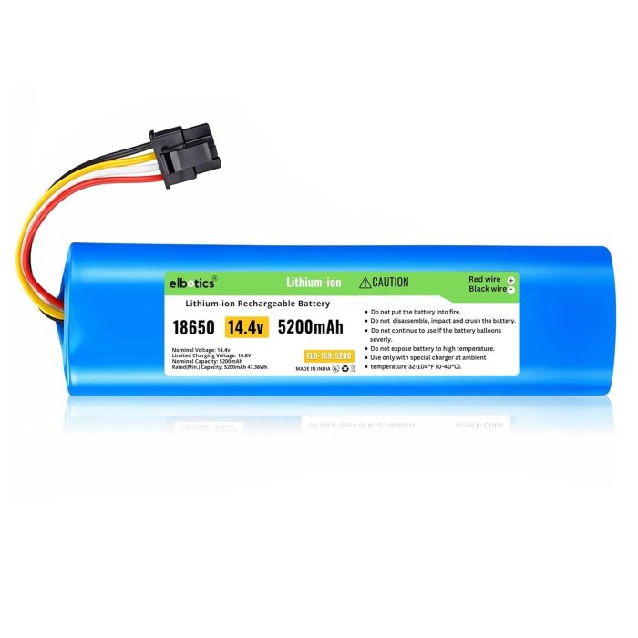 ELBOTICS 14.4v 5200mAh Battery for Dreame D9 D10 F9 L10 Pro Z10 ( ELB-159_5200)