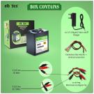 ELBOTICS 12V 10000mAh Lithium Battery with BMS for Solar & More