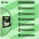 ELBOTICS 12V 10000mAh Lithium Battery with BMS for Solar & More