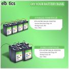 ELBOTICS 12V 10000mAh Lithium Battery with BMS for Solar & More