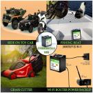 ELBOTICS 12V 10000mAh Lithium Battery with BMS for Solar & More