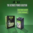 ELBOTICS 12V 10000mAh Lithium Battery with BMS for Solar & More