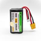 7.4V 5200mAh Li-ion Rechargeable Battery Pack 2S 18650 with XT60 Plug