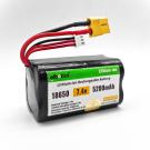 7.4V 5200mAh Li-ion Rechargeable Battery Pack 2S 18650 with XT60 Plug
