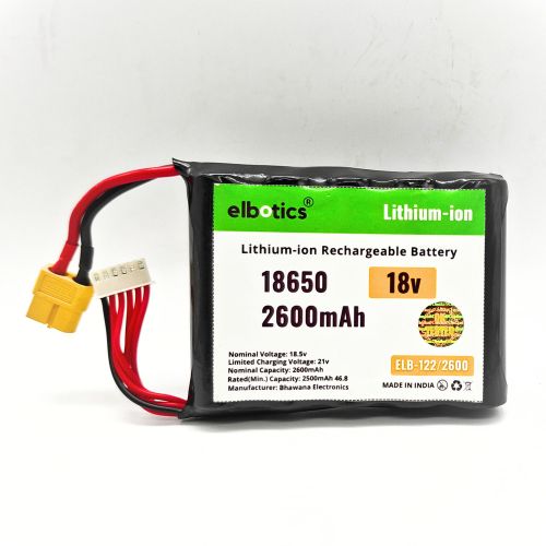 18V 2600mAh Lithium-ion Rechargeable Battery Pack for Drill E-Bike