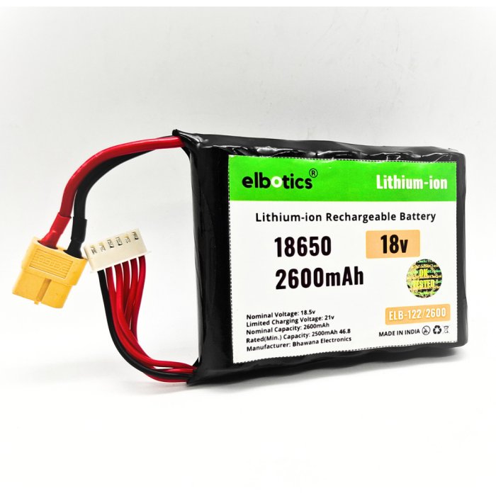 18V 2600mAh Lithium-ion Rechargeable Battery Pack for Drill E-Bike