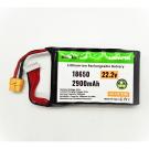 22.2V 2900mAh Li-ion Rechargeable Battery Pack 6S 18650 Cells High-Performance Battery for Drones Robots RC Vehicles
