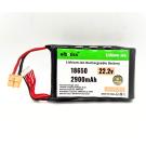 22.2V 2900mAh Li-ion Rechargeable Battery Pack 6S 18650 Cells High-Performance Battery for Drones Robots RC Vehicles