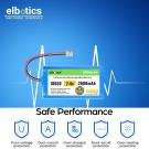 ELBOTICS 7.4V 2600mAh Li-ion Battery for WEP BP-2100 Printer