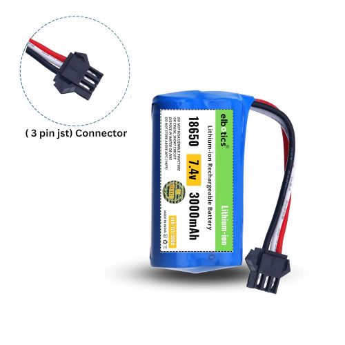 ELBOTICS 7.4V 3000mAh RC Battery with USB Charger Cable