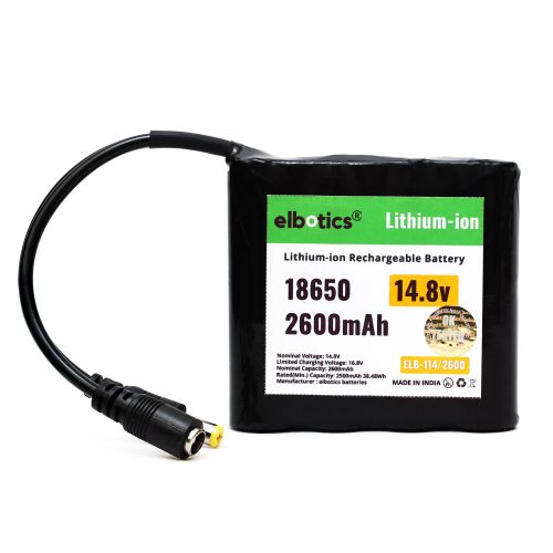 14.8V 2600mAh Li-ion Battery for RC, Solar, Drones & More