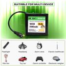 14.8V 2600mAh Li-ion Battery for RC, Solar, Drones & More