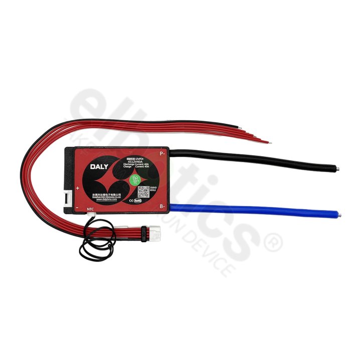 4S 12.8V 40Amps DALY LiFePo4 Waterproof BMS Module with Temperature Sensor  BMS Protection Board