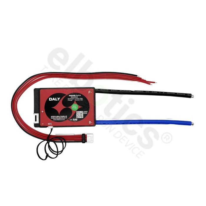 4S 12.8V 30A DALY LiFePO4 Waterproof BMS Module with Temperature Sensor