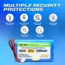 ELBOTICS 3.7V 5200mAh 1S2P Battery with PH2.0 Connector