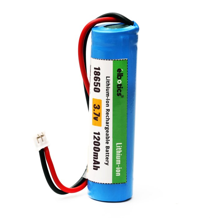 3.7V 1200mAh Li-ion Battery with XH2.54 Plug for DIY, Toys