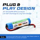 3.7V 1200mAh Li-ion Battery with XH2.54 Plug for DIY, Toys