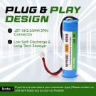 3.7V 2000mAh Li-ion Battery with XH2.54 Plug for DIY, Toys