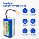 14.76V 4900mAh Lithium-ion Replacement Battery for A20 Pro, T20s & T20s Pro Vacuum Cleaner