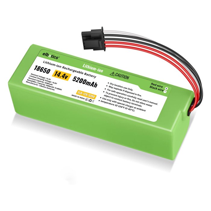 14.4V 5200mAh Replacement Battery for Xiaomi Mi Robot Vacuum Mop 2 Pro
