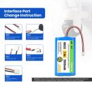 ELBOTICS 7.4V 2600mAh Li-ion Battery Pack with XH2.54 Plug