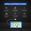 ELBOTICS 7.4V 3200mAh Li-ion Battery Pack with PH2.0 Plug