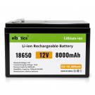 12V 8Ah LiFePO4 Battery with BMS Protection â€“ 2000+ Deep Cycles, Rechargeable Lithium Battery